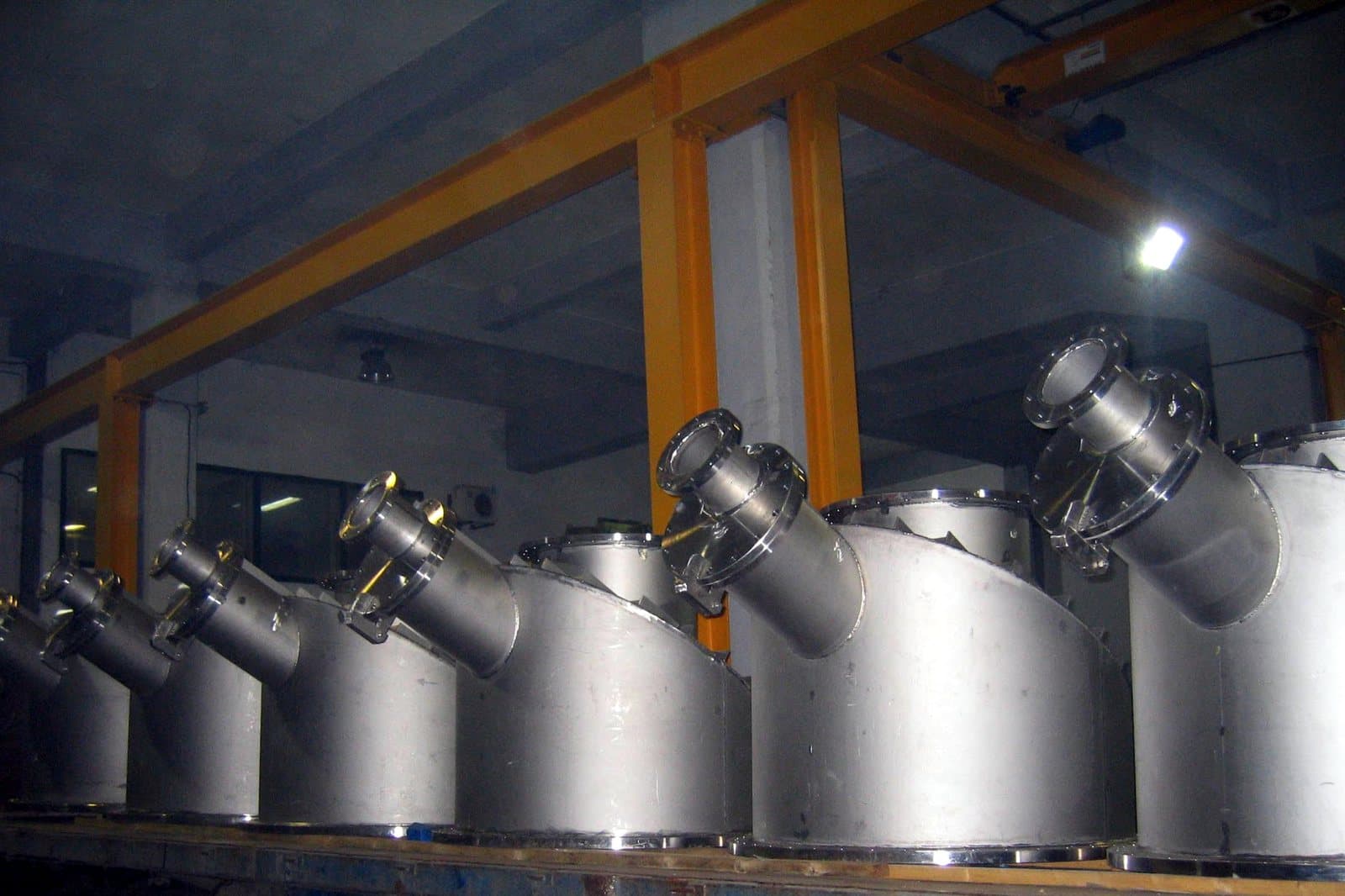 Stainless steel basket filters loaded for delivery